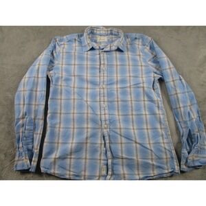 Bixby Nomad Shirt Mens Medium Blue‎ Slim Button Down Long Sleeve Casual